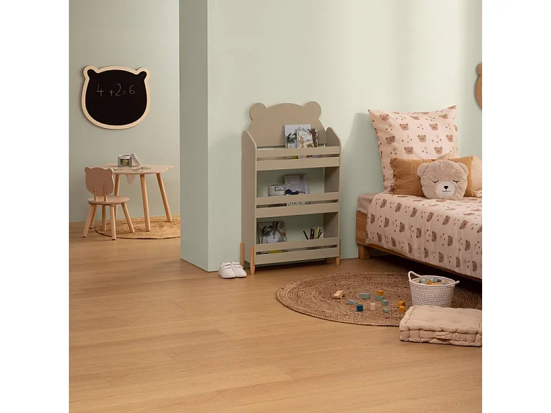 Bibliothèque Enfant "Douceur" 100cm Beige