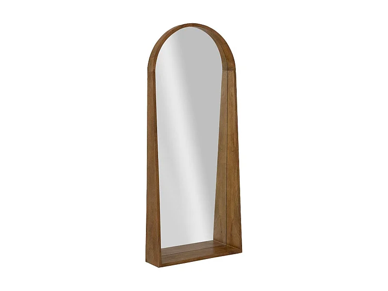Grand miroir en bois de manguier Marley