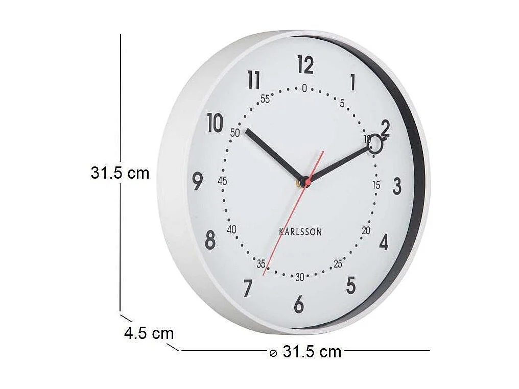 Horloge murale en résine Fresco