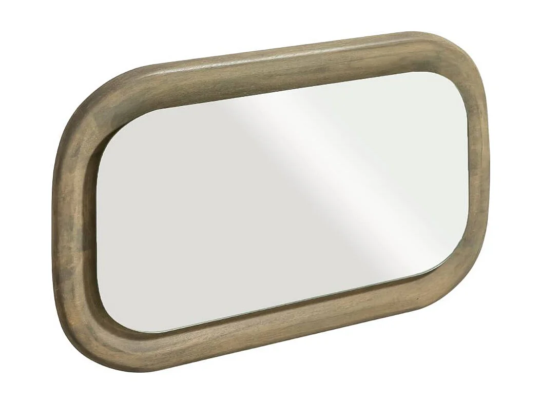 Espejo oval en madera de mango Marley