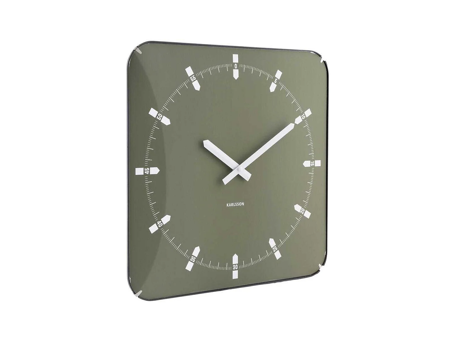 Horloge murale en métal Sucinto Dome Square