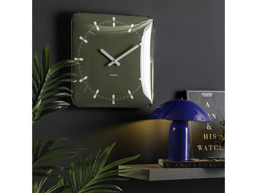 Horloge murale en métal Sucinto Dome Square