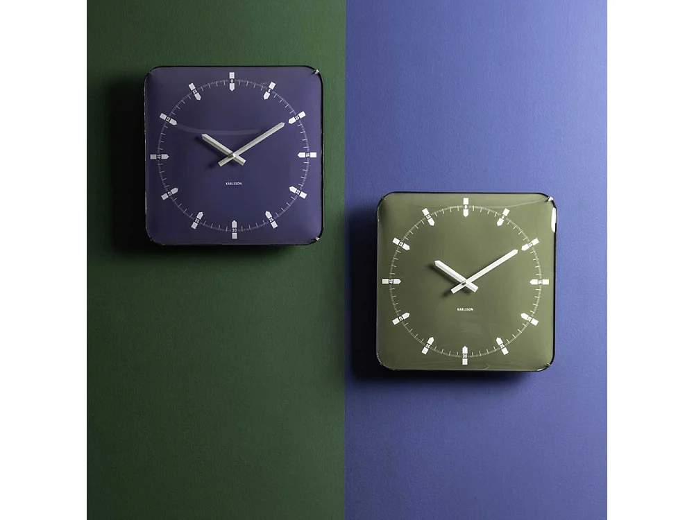 Horloge murale en métal Sucinto Dome Square