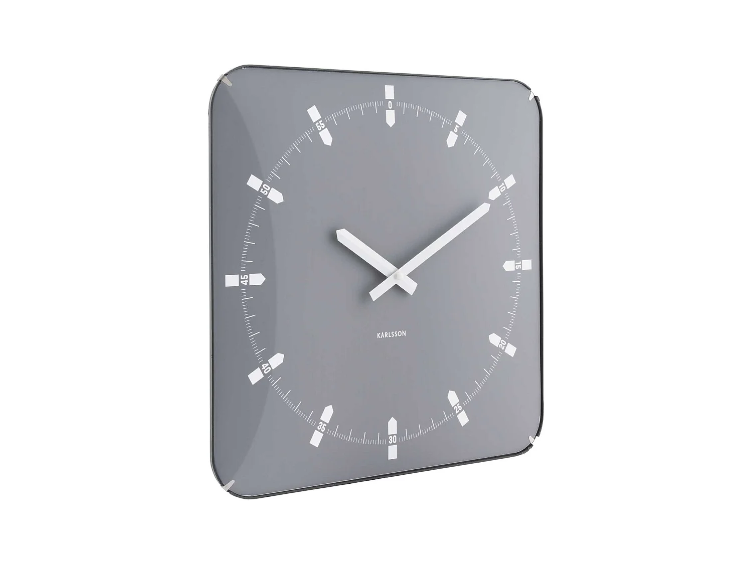 Horloge murale en métal Sucinto Dome Square
