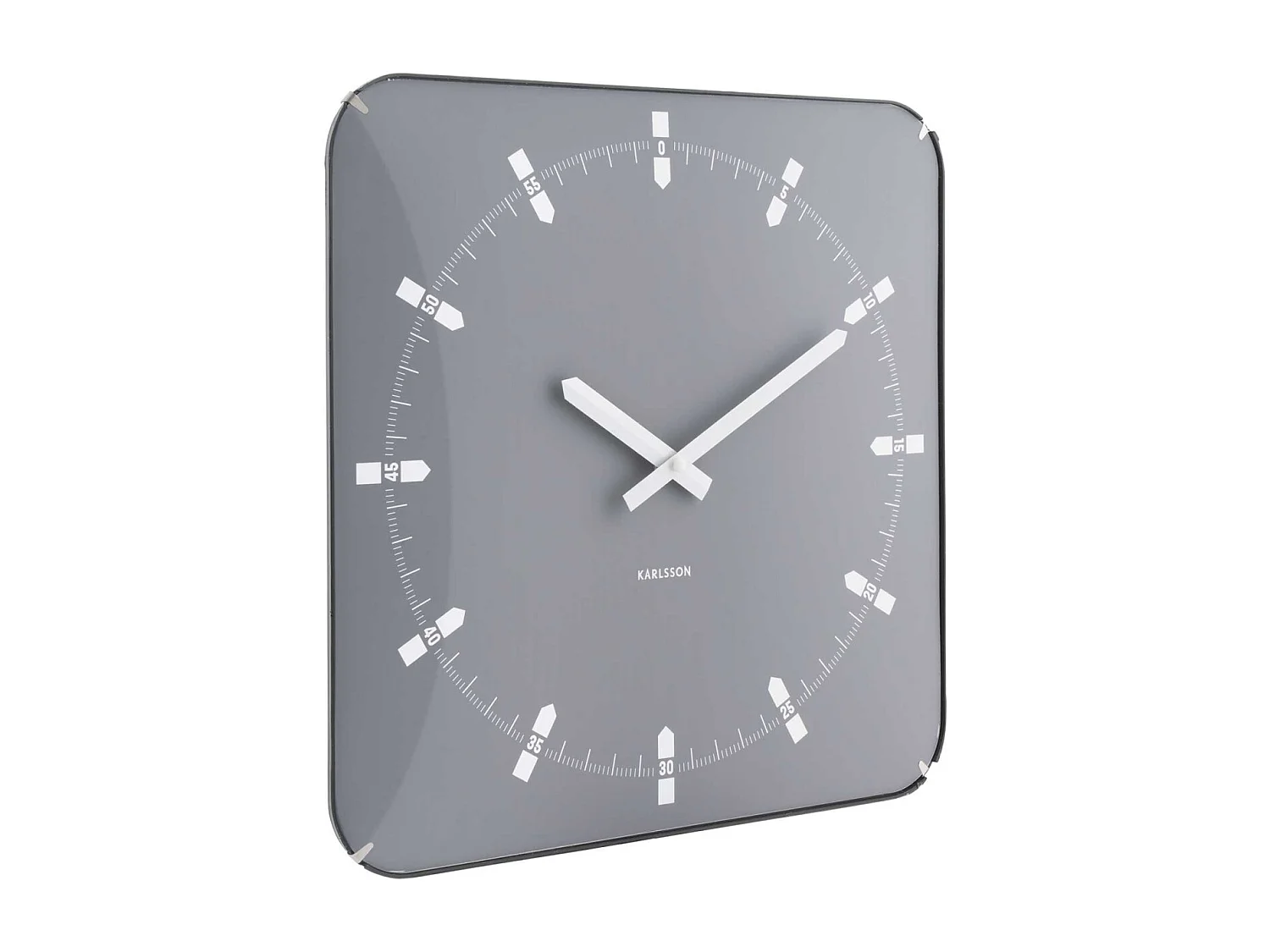 Horloge murale en métal Sucinto Dome Square