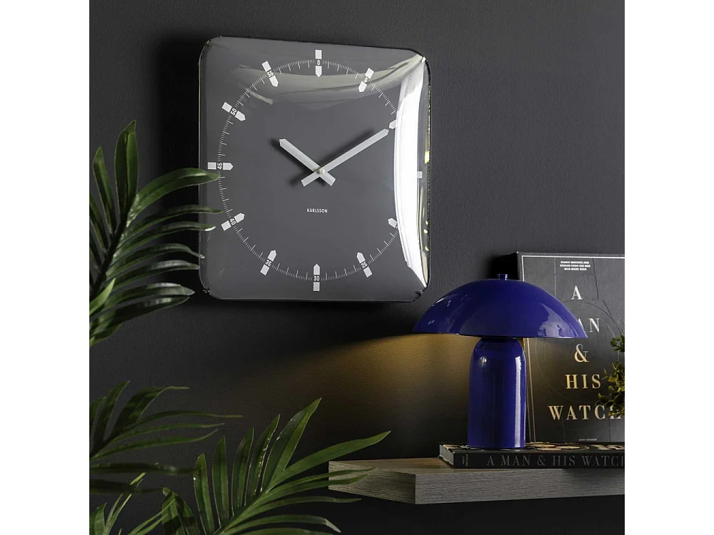 Horloge murale en métal Sucinto Dome Square