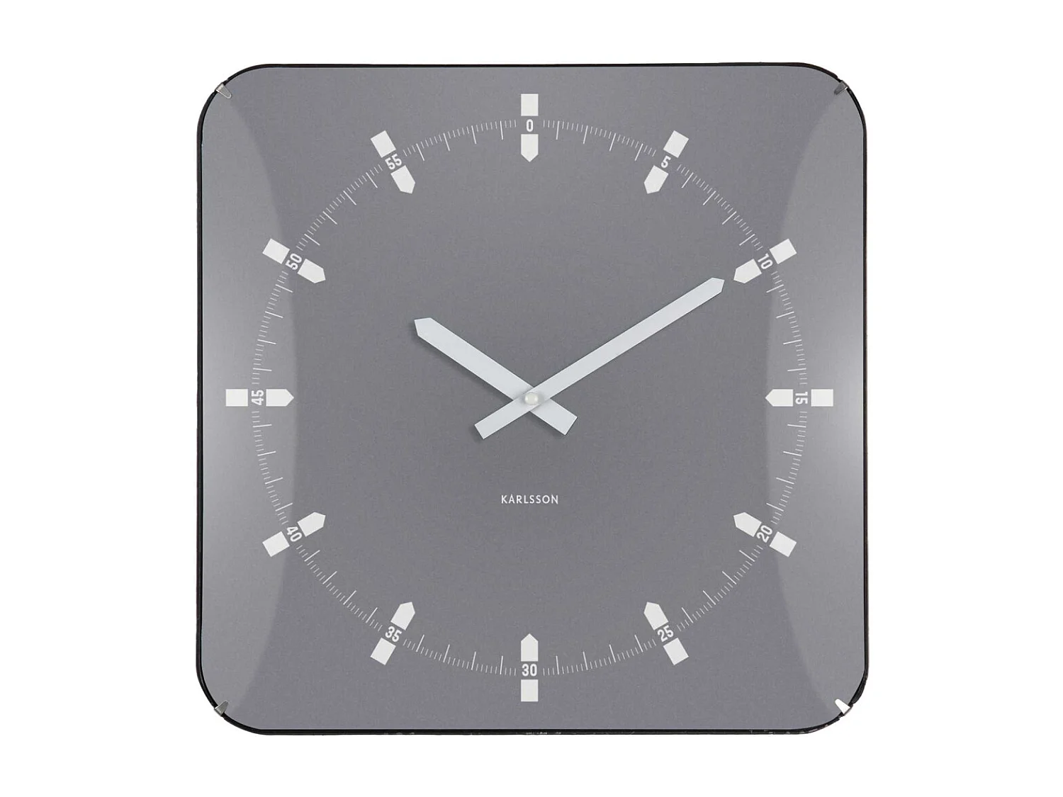 Horloge murale en métal Sucinto Dome Square