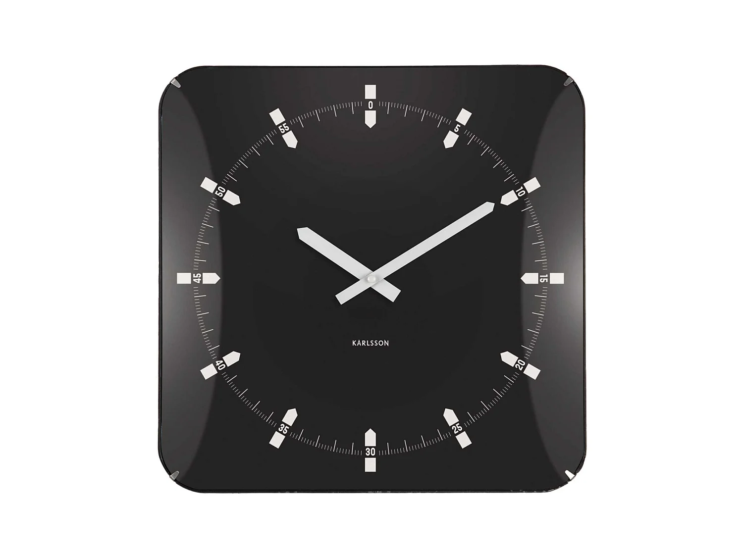 Horloge murale en métal Sucinto Dome Square