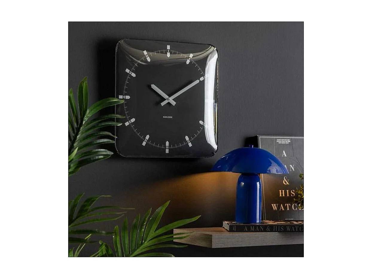 Horloge murale en métal Sucinto Dome Square