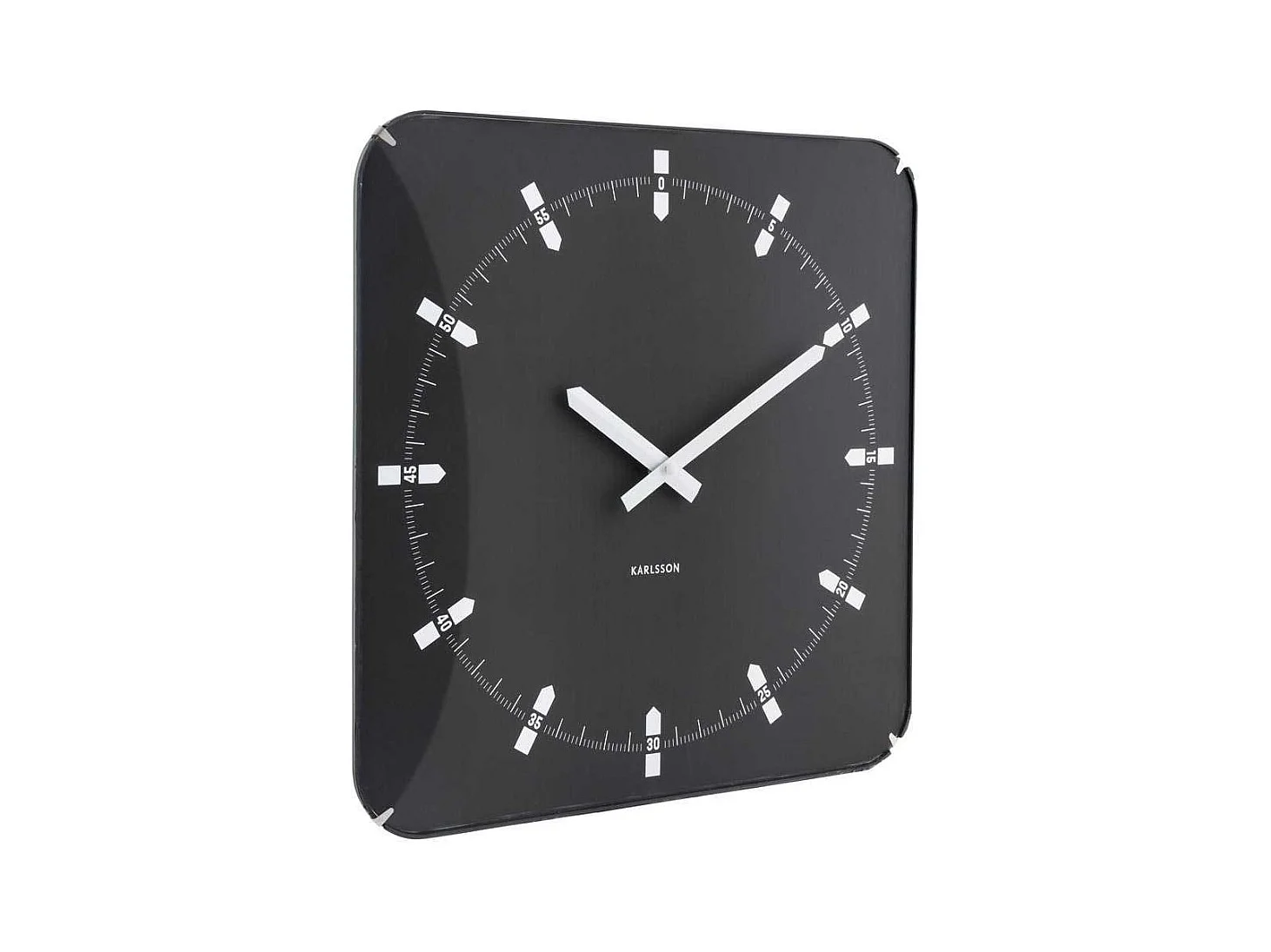 Horloge murale en métal Sucinto Dome Square