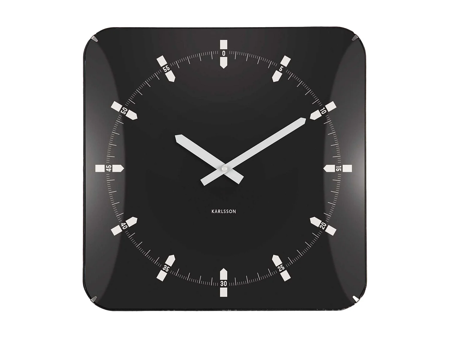 Horloge murale en métal Sucinto Dome Square