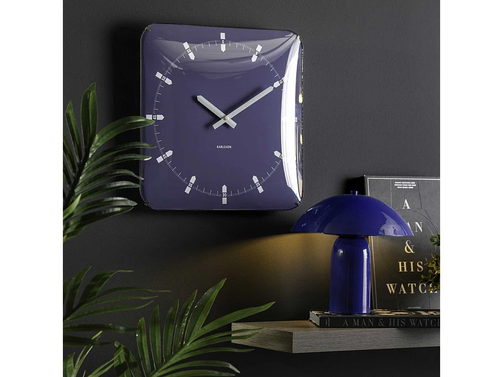 Horloge murale en métal Sucinto Dome Square