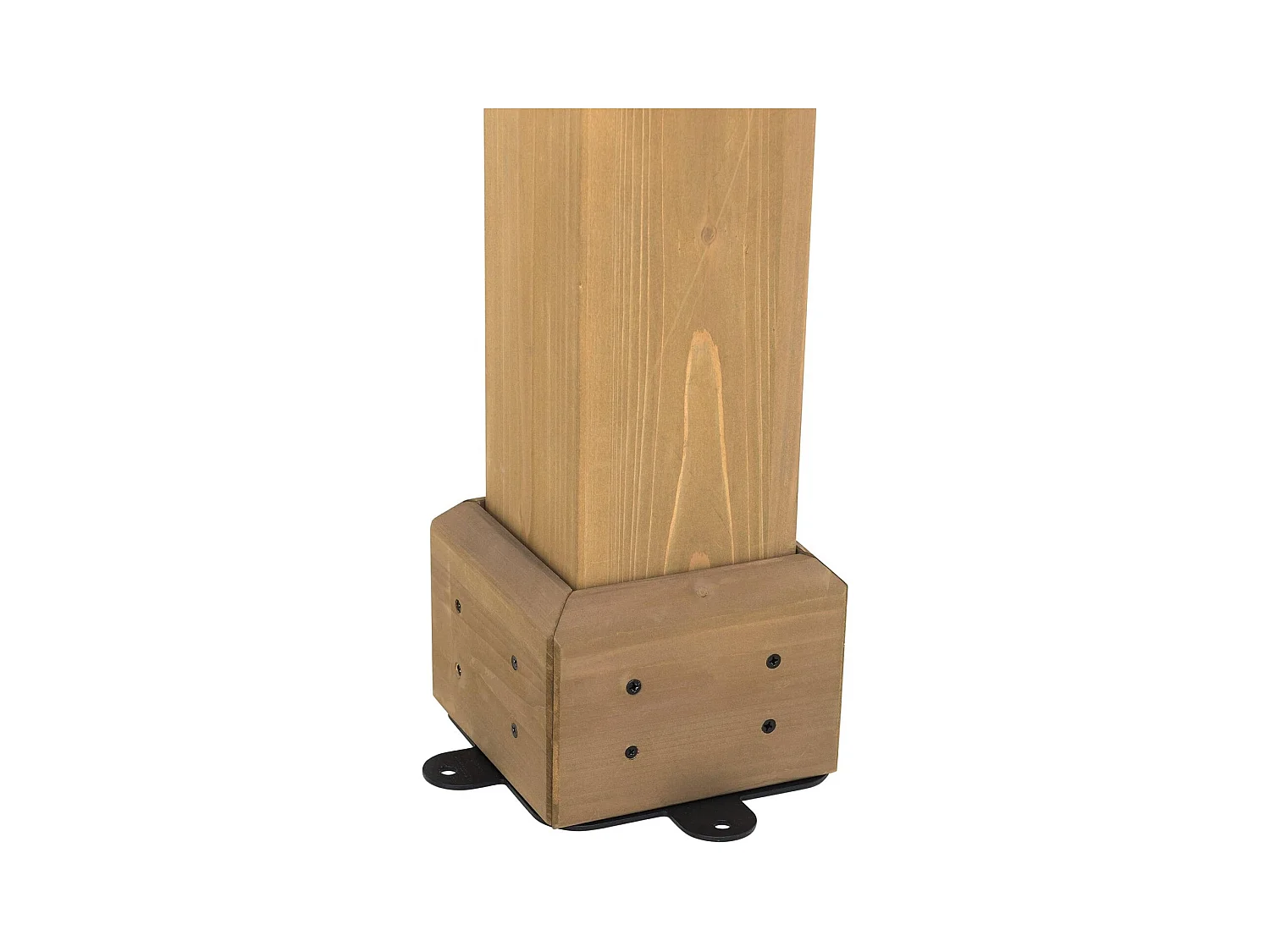 Pergola d'extérieur en cèdre avec brise-vue et étagères KRONE 305 cm x 331 cm