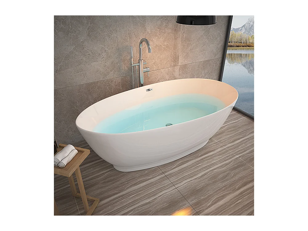 Home Deluxe Baignoire en pose libre DELIA