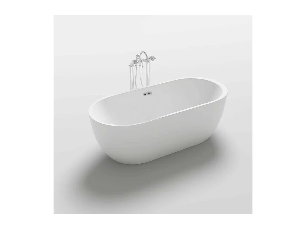 Home Deluxe Baignoire en pose libre CODO Blanc