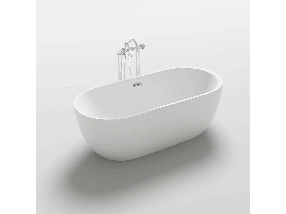Home Deluxe Baignoire en pose libre CODO Blanc