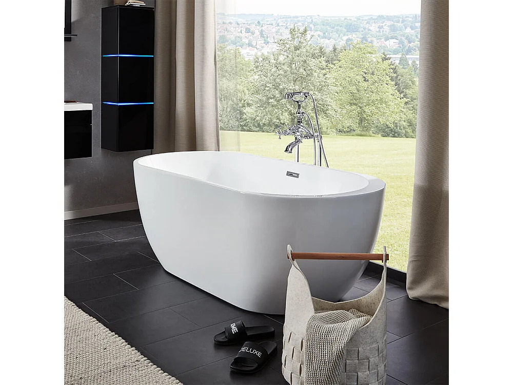 Home Deluxe Baignoire en pose libre CODO Blanc