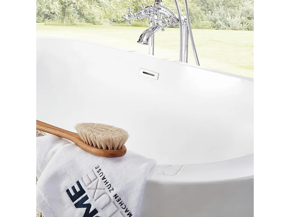 Home Deluxe Baignoire en pose libre CODO Blanc