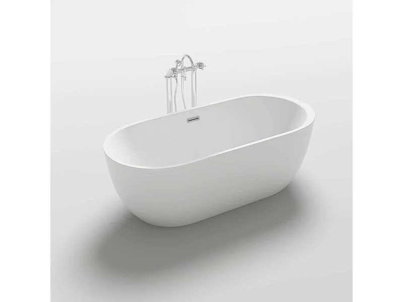 Home Deluxe Baignoire en pose libre CODO Blanc