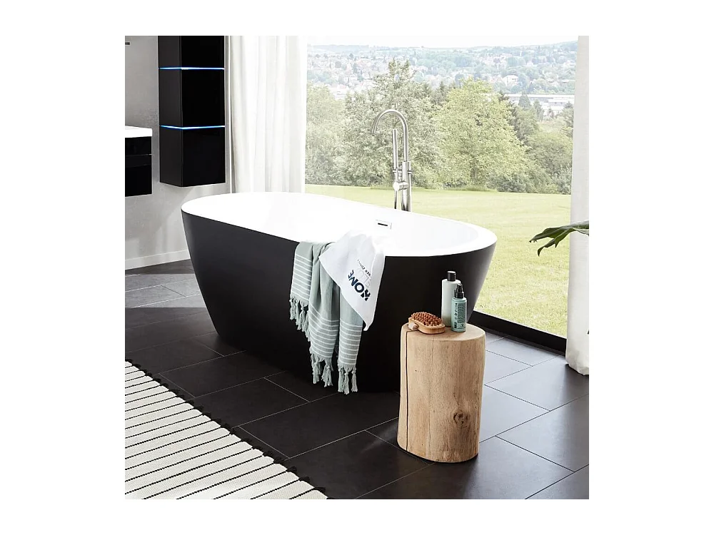 Home Deluxe Baignoire en pose libre CODO BLACK