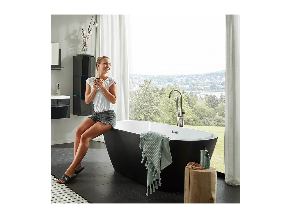 Home Deluxe Baignoire en pose libre CODO BLACK