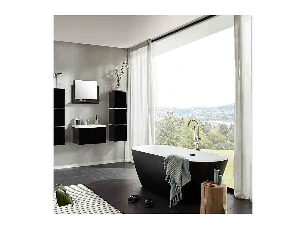 Home Deluxe Baignoire en pose libre CODO BLACK