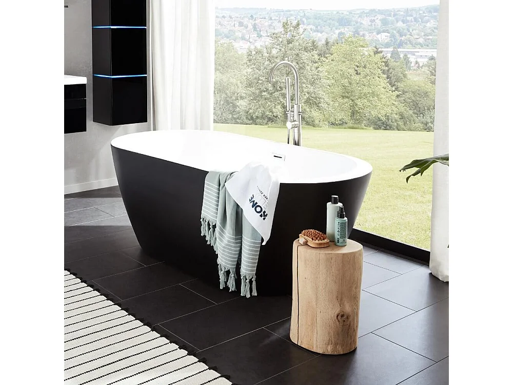 Home Deluxe Baignoire en pose libre CODO BLACK