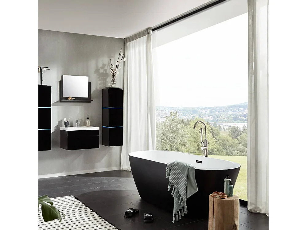 Home Deluxe Baignoire en pose libre CODO BLACK