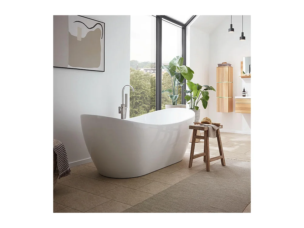 Home Deluxe Baignoire en pose libre OVALO
