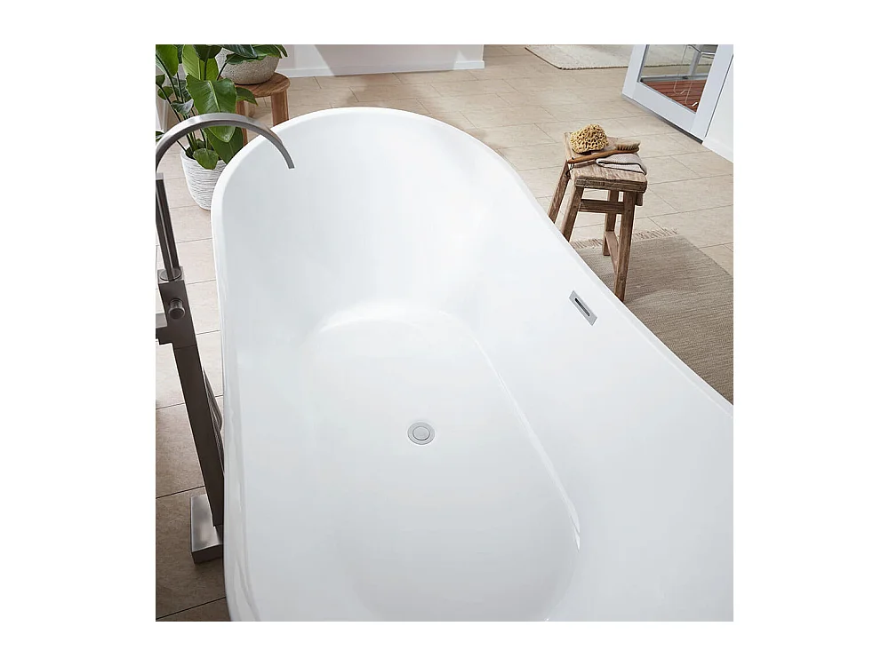 Home Deluxe Baignoire en pose libre OVALO