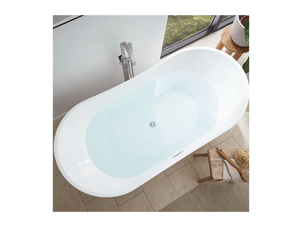 Home Deluxe Baignoire en pose libre OVALO