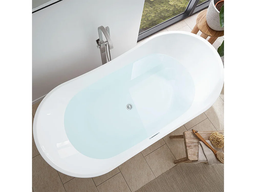 Home Deluxe Baignoire en pose libre OVALO