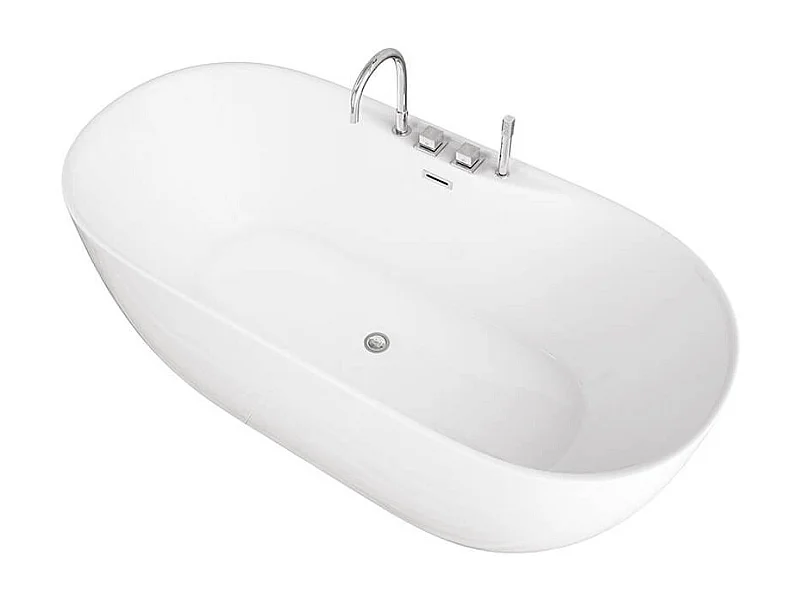 Home Deluxe Baignoire à poser LENI avec robinetterie