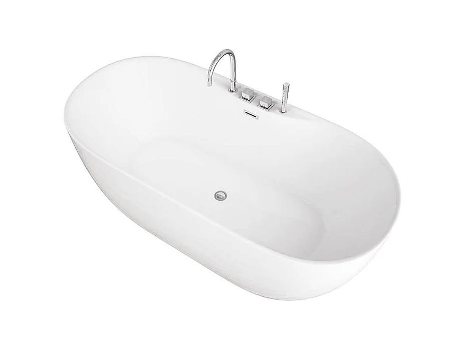 Home Deluxe Baignoire à poser LENI avec robinetterie