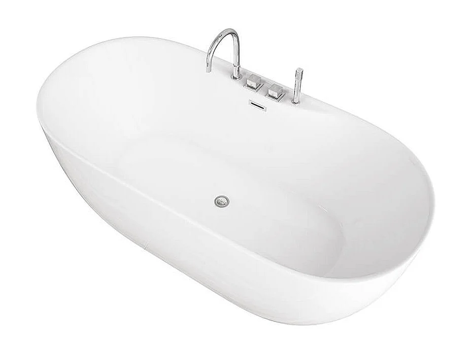 Home Deluxe Baignoire à poser LENI avec robinetterie