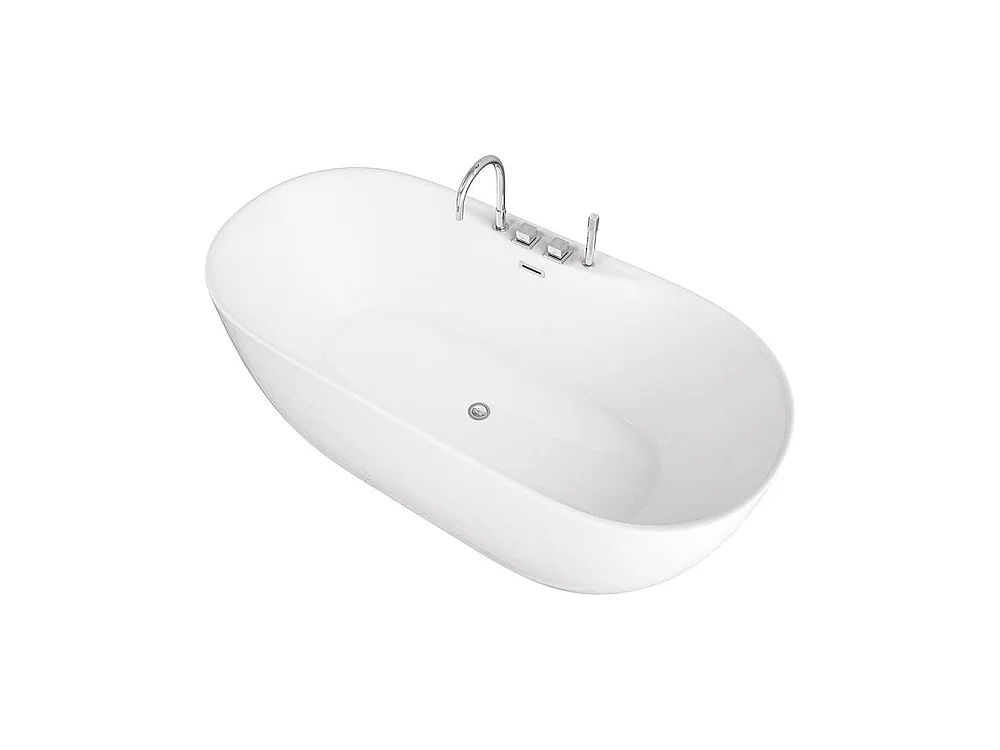 Home Deluxe Baignoire à poser LENI avec robinetterie