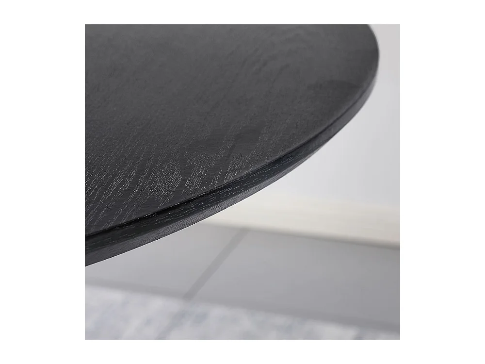 Home Deluxe | Table de salle à manger CAMILLO - Ronde, Dark Oak