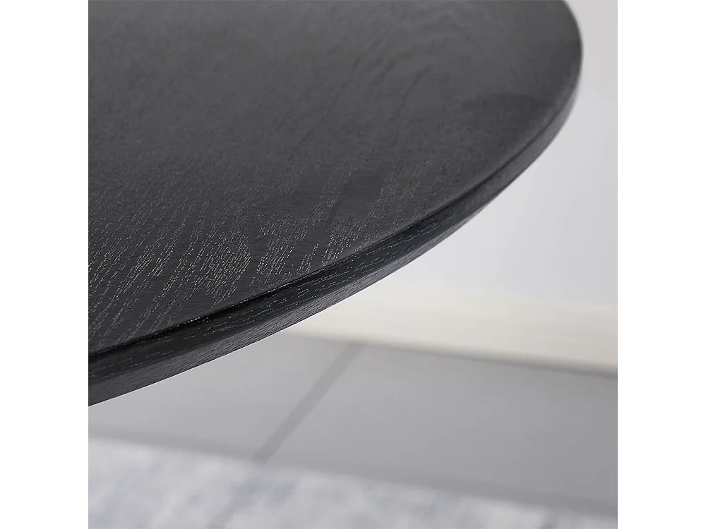 Home Deluxe | Table de salle à manger CAMILLO - Ronde, Dark Oak