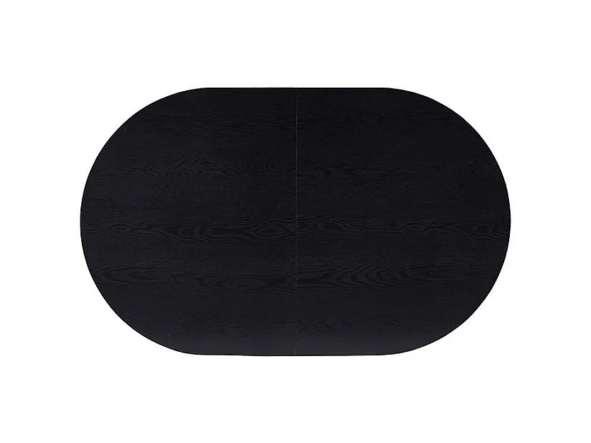 Home Deluxe Salle à manger Ovale Extensible incl. pied étoile 160 x 100 cm Dark Oak