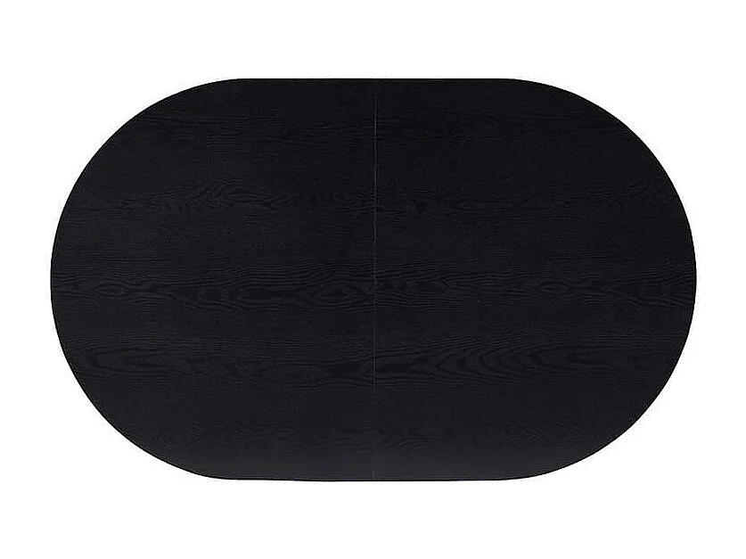 Home Deluxe Salle à manger Ovale Extensible incl. pied étoile 160 x 100 cm Dark Oak
