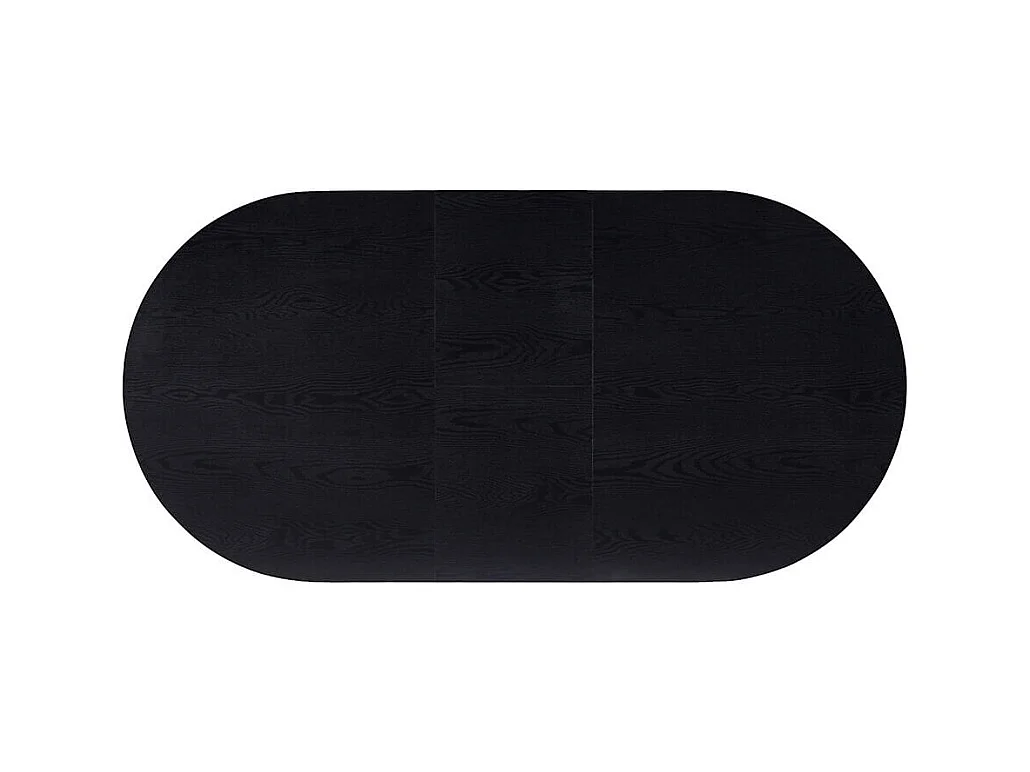 Home Deluxe Salle à manger Ovale Extensible incl. pied étoile 160 x 100 cm Dark Oak