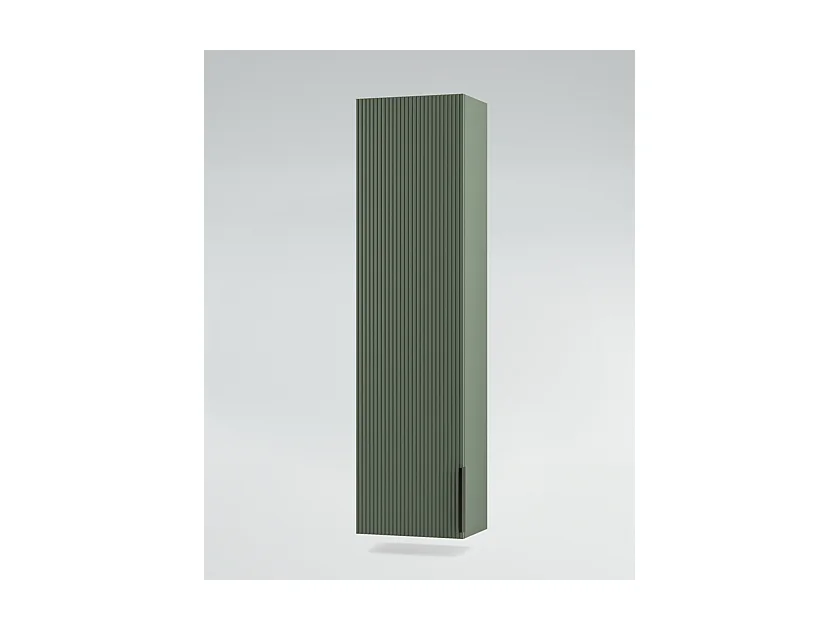 Mobile bagno con lavabo integrato L 90 x H 35,5 x P 46 Verde Salvia Opaco Cassettiera Colonna c/Piedini e Specchio