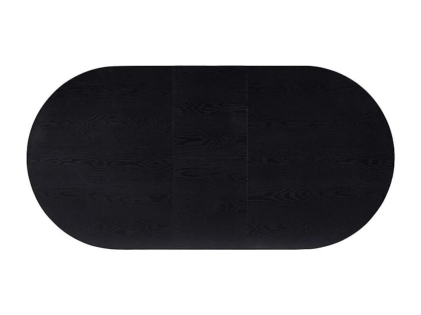 Home Deluxe Salle à manger Ovale Extensible incl. pied étoile 160 x 100 cm Dark Oak