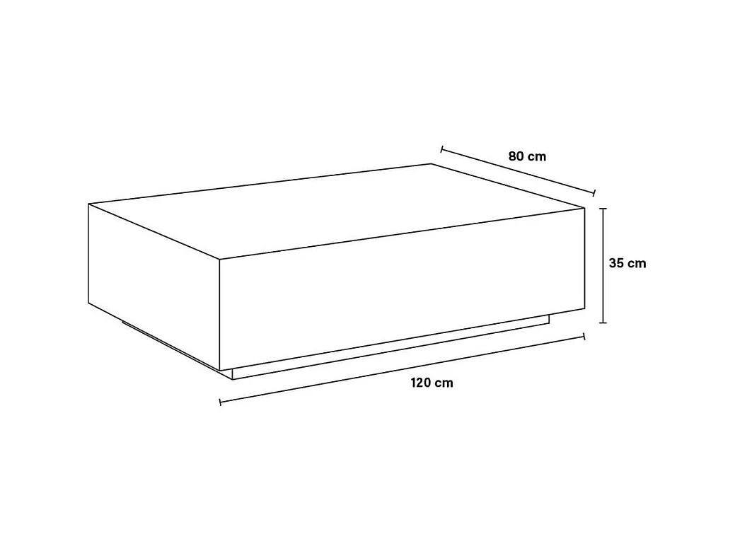 Home Deluxe - Table basse en marbre AMIRI XXL | Couleur : Gris, Dimension : 120 x 35 x 80 cm