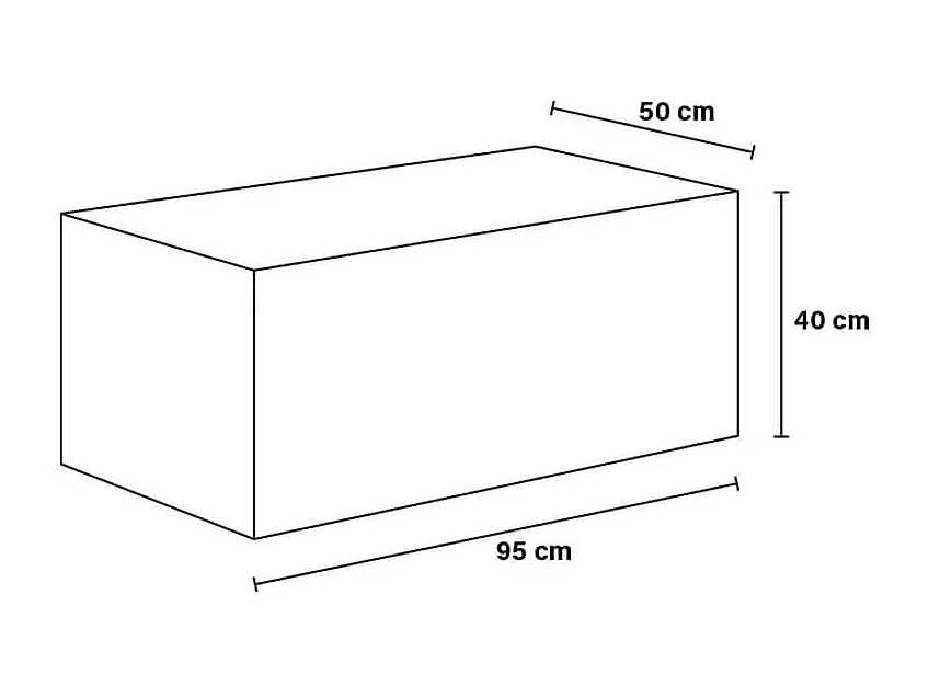 Home Deluxe - Table basse en marbre AMIRI L | Couleur : beige, Dimension : 95 x 40 x 50 cm