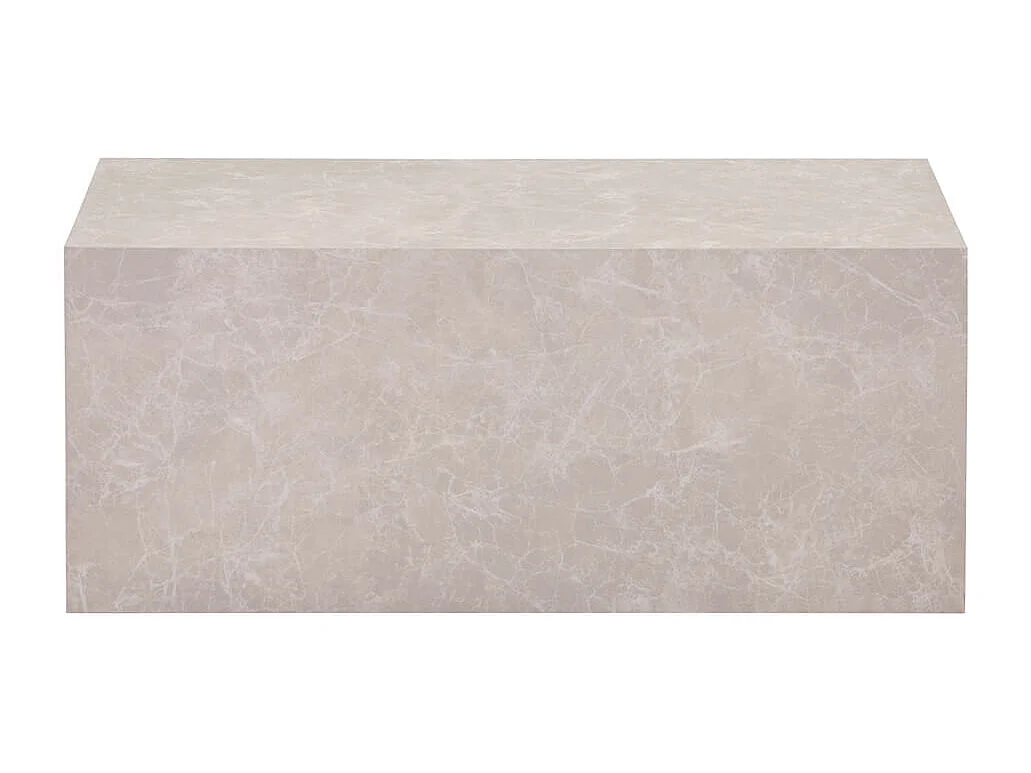 Home Deluxe - Table basse en marbre AMIRI L | Couleur : beige, Dimension : 95 x 40 x 50 cm