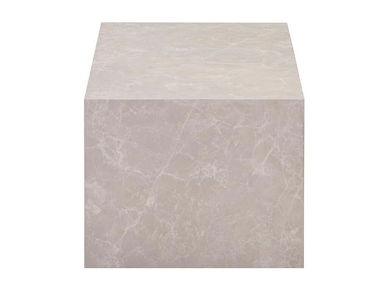 Home Deluxe - Table basse en marbre AMIRI L | Couleur : beige, Dimension : 95 x 40 x 50 cm