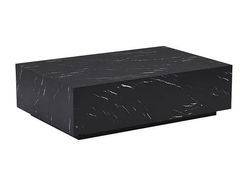 Home Deluxe - Table basse en marbre AMIRI XXL | Couleur : noir, Dimension : 120 x 35 x 80 cm