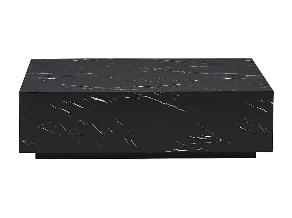 Home Deluxe - Table basse en marbre AMIRI XXL | Couleur : noir, Dimension : 120 x 35 x 80 cm