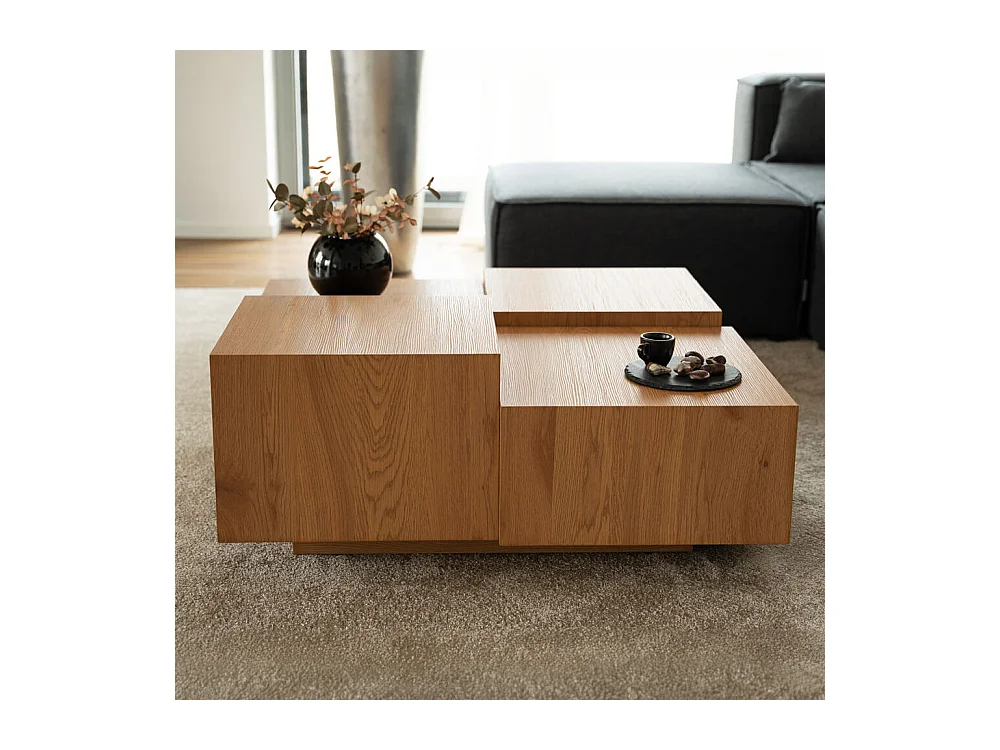 Home Deluxe Table basse marron clair
